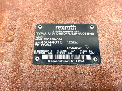 Used Bosch Rexroth R902504834, AA10VO85DFR/52R-VUC61N00 Hydraulic Pumps Michigan US | Maverick Industrial Sales #1494888