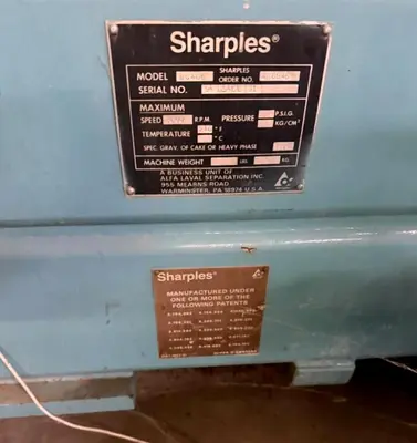 (2) Alfa-Laval/Sharples DS-406 Super-D-Canter centrifuges, 316SS.