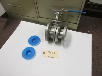 2" Ball Valve, unused.  Flanged both ends.