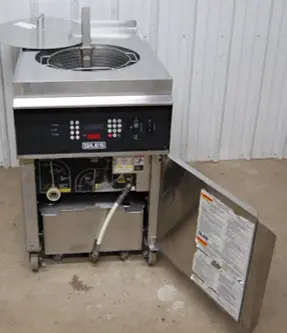 142-1231 Giles GEF-720 75lb Electric Chicken Fryer w Filter, Auto Lift Basket