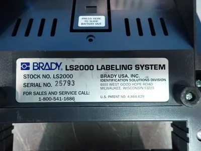 Used BRADY LS2000 Label Printers Ohio US | HGR 24 #915936