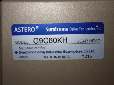 Used SUMITOMO G9C60KH Down Stream - Gear Pumps Ohio US | HGR 24 #737857