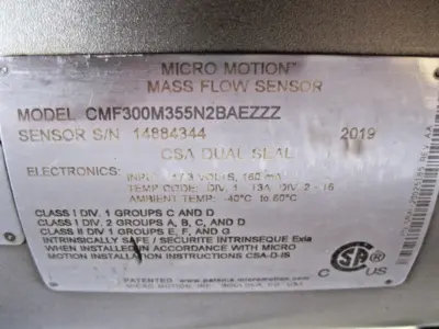 USED Micro Motion CMF300 M355N2BAEZZZ