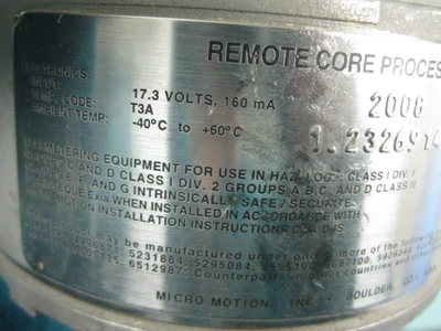 NEW Micro Motion 700