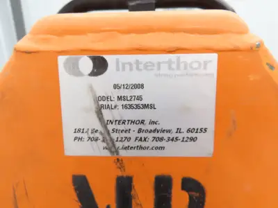 Interthor MSL2745 Manual Pallet Lifter 2200lb Jack 45" Long 32" Lift Height