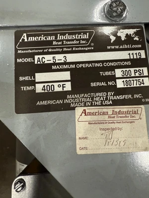 New | in-Stock American Standard AC-5-3 Heating & Cooling Wisconsin US | ISP Equipment Group #1318762