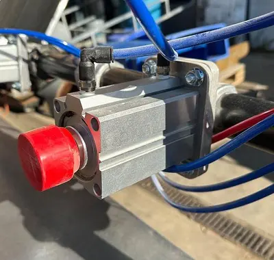 Custom Pneumatic Chair / Work Clamp on 2" Adjustable Rails w/ 13 Clamps (5712)