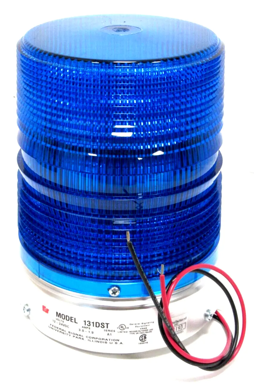 NEW FEDERAL SIGNAL 131DST STROBE LIGHT 12-24VDC BLUE 131DST012024B