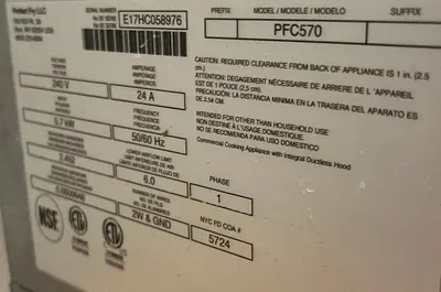 USED PERFECT FRY PFC570