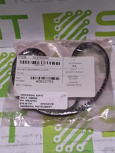 UNIVERSAL INSTRUMENTS 40622703 TIMING BELT - BRAND NEW