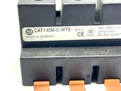 CAT140M-C-WTE | Allen Bradley  Contact Block 600V 64A LOT OF 2 - Used