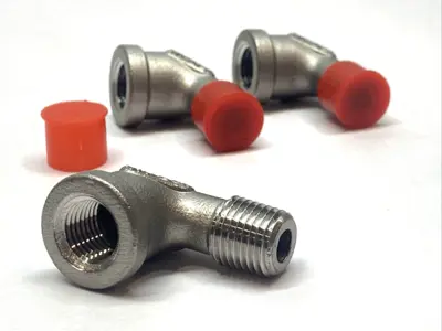 New | in-Stock Merit Threaded Elbow Fitting 90 Degrees 1/4" NPT LOT OF 3 Valves/Fittings Michigan US | Maverick Industrial Sales #1397904