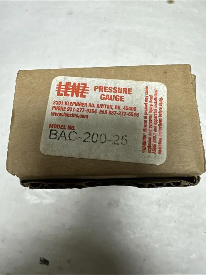 Used LENZ BAC-200-25 Universal Pressure Meters Ohio US | Surplus Asset Holdings #1238055