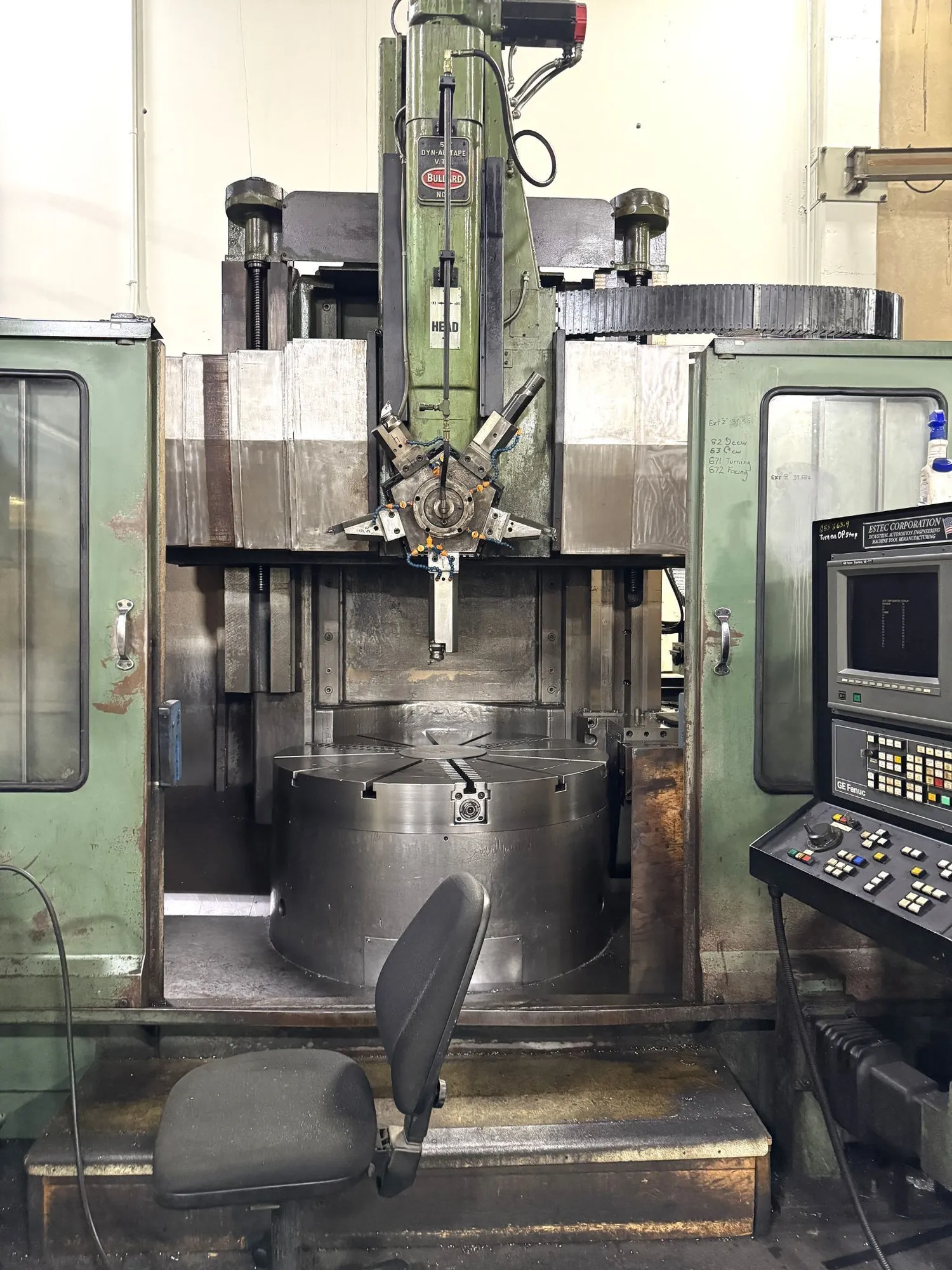 Used 1997 BULLARD 56” DYN-AU-TAPE | CNC Vertical Turning & Boring Centers