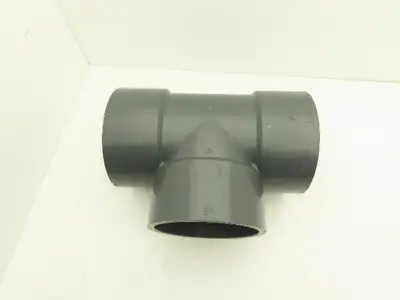 Ipex SCH 80  8" PVC Slip Tee Fitting Schedule 80 Gray ASTM D-2467