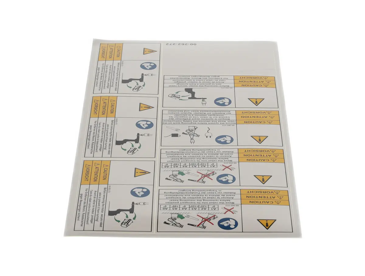 KUKA Warning signs KR30/3, KR30/3CR