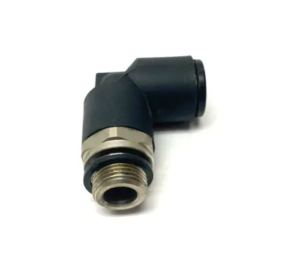 New | in-Stock PARKER PNEUMATIC PUSH-IN SWIVEL ELBOW FITTING 3/8" BSPP 12MM TUBE Hoses | Maverick Industrial Sales #1114107