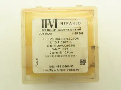 New | in-Stock II-VI INFRARED _UNKNOWN_ Miscellaneous MRO | Arrow Industrial #651200