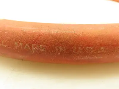Boston Nyall Industrial RED Rubber Hose 1-1/4" ID x 6' Length 1" NPT Male x Male
