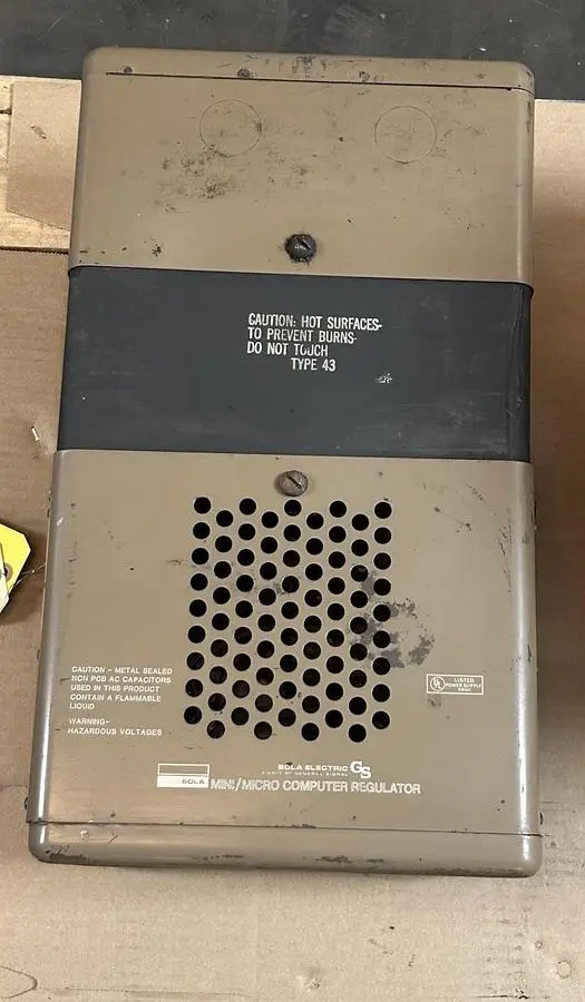 Used SOLA TYPE 43 Miscellaneous Equipment (Electrical & Power) Ohio US | Surplus Asset Holdings #1364075