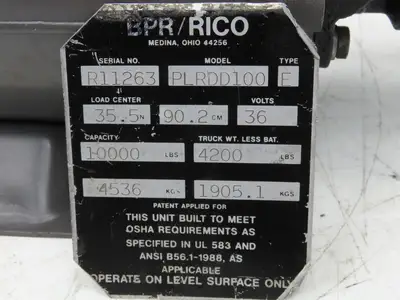 Leeson C4D34DB6C Hydraulic Pump & Motor Permanent Magnet 36VDC Off Rico PLRDD100