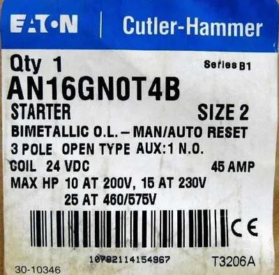 NEW EATON AN16GN0T4B STARTER SIZE 2