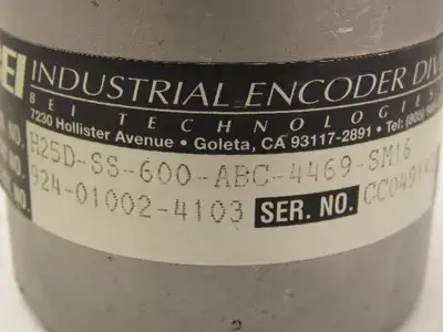 BEI Sensors H25D-SS-600-ABC-4469-SM16 Rotary Encoder 7-Pin 5-15VDC
