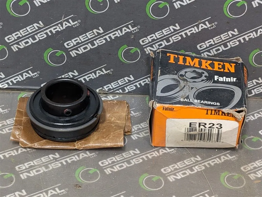 Fafnir / Timken ER23 Wide Inner Ring Setscrew Locking Ball Bearing New NIB