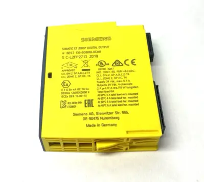USED SIEMENS SIMATIC ET 200SP DIGITAL OUTPUT MODULE 4X24V DC/ 2A