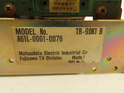 Matsushita Fanuc TR-9DK1 Display Screen Bad Burn-In