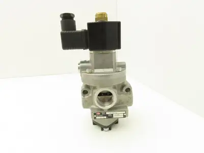 Herion 80-265-70 Pneumatic Air Indirect Solenoid Actuated Poppet Valve 24V Coil