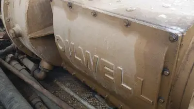 USED OILWELL S-640-5 TRIPLEX WELL SERVICING REVERSING MUD PUMP