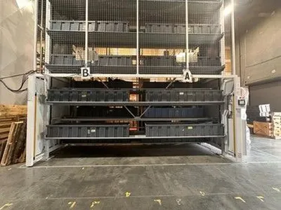 20' Shelving Carousel - Automated Warehouse Vertical Storage Solution