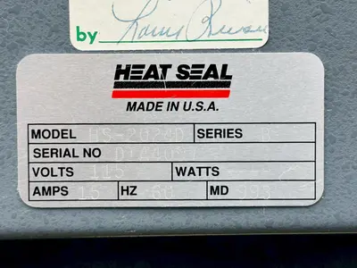 USED 1993 HEAT SEAL HS-2024D - SERIES B
