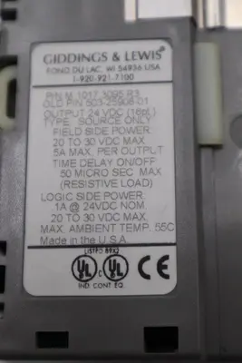 GIDDINGS & LEWIS DANAHER MOTION M.1017.3095 R3 / M10173095 R3 MODULE #5996