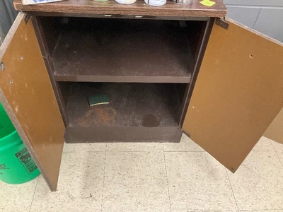 Brown office cabinet