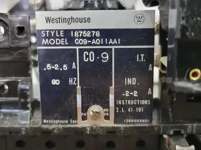 USED WESTINGHOUSE C09-A011AA1