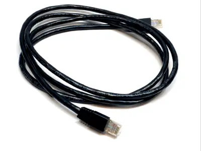 USED TRIPP LITE SHIELDED ETHERNET PATCH CABLE 6' BLACK RJ45 M/M LOT OF 2