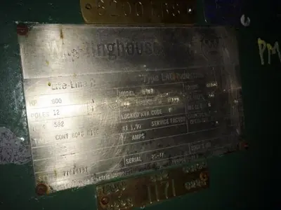 Westinghouse 800 HP Motor