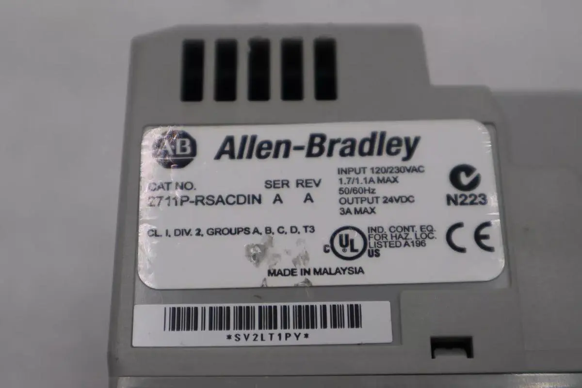 Allen Bradley 2711P-RSACDIN PanelView Plus 24 VDC Power Supply Module K-639