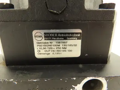 Stober P501SGN0100M 130/165/32 Inline Servo Gearhead 10:1 Gearbox Reducer 250Nm