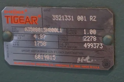 NEW DODGE TIGEAR 3521331 001 RZ REDUCER SIZE RATIO A350B015N000L1 3521331