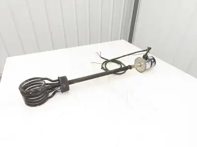Izumi Denetsu TWSH-2340  30" Immersion Coil Water Heater 4000W 220V 3PH Flanged