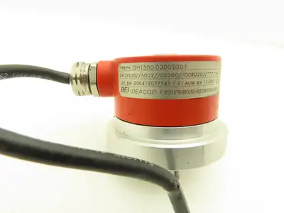 BEI Sensors GHT500-0300S001 Rotary Encoder Wired 30VDC 3/8 Hollow Bore