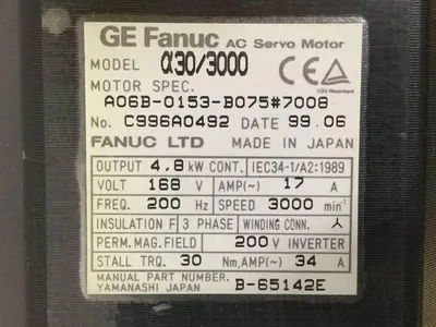 USED GE FANUC A06B-0153-B075