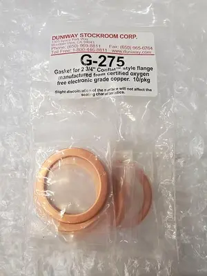 DUNIWAY G-275 GASKET