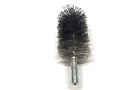 New | in-Stock Schaefer Brush Stainless Steel Wire Brush 2 1/2" Flue 2 3/4" Mandrel Mounted Brushes Michigan US | Maverick Industrial Sales #1400038