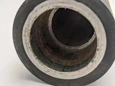 USED MID AMERICAN RUBBER ROLLER, COATED FILM, FEED LOWER PINCH