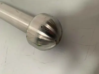 Stainless Steel 23" Spray Ball w/ 1 1/2" Sanitary Fitting
