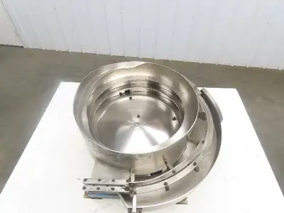 J&J Engineering V101 Vibratory Bowl Parts Feeder 115V Magnetic Coil Stainless